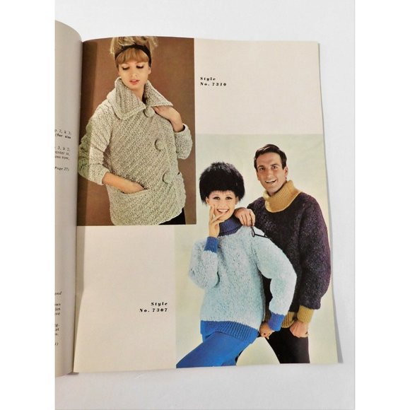 The Big Hits in Bulky Knits 1963 Vintage Knitting Pattern Booklet Volume 73 - Picture 3 of 5